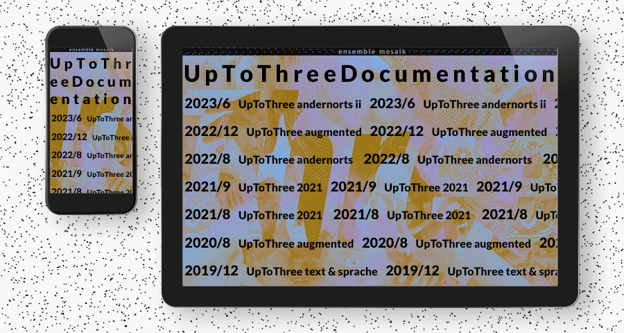 Jan Peter Junge - UpToThree - ensemble mosaik